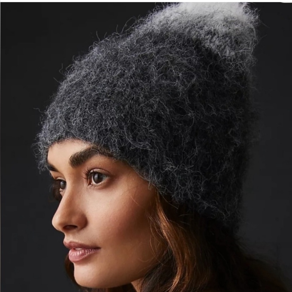 Fuzzy beanie Anthropologie